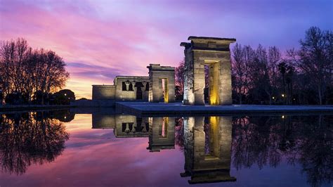 Atardecer en el Templo de Debod